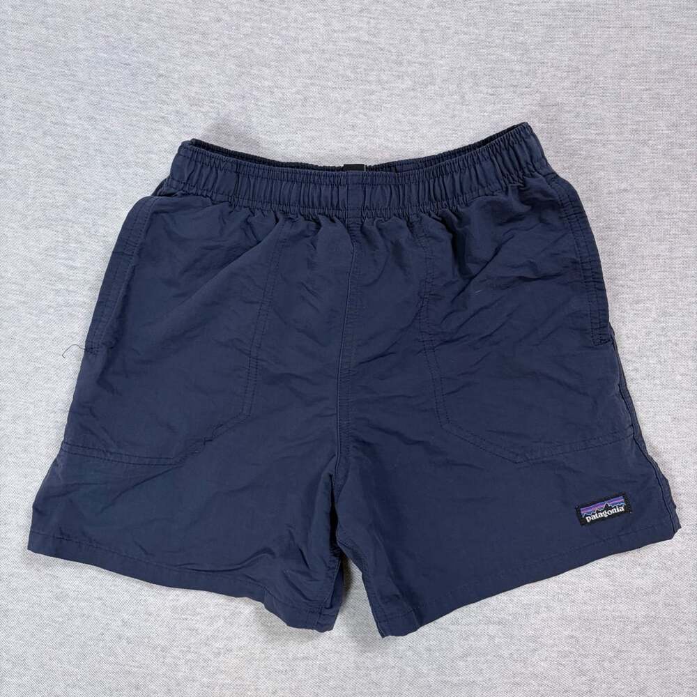 Patagonia Men's Navy Blue Baggies Shorts Size Large NetPlus Shells